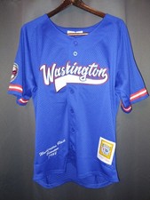 1938 Washington Black Senators Jersey Men's Large Headgear Classics Baseball New