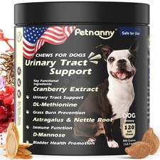 Petnanny Cranberry Supplement for Dogs - Urinary Tract Support brown