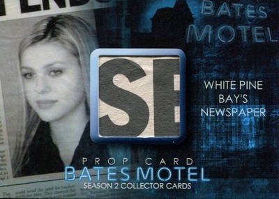 Bates Motel Staffel 2 Requisitenkarte BP3 White Pine Bay Zeitung