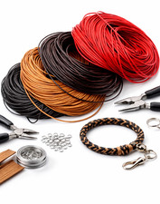 Genuine Leather Round Cord Thong Rope DIY Jewelry Necklace Making 1-5mm String