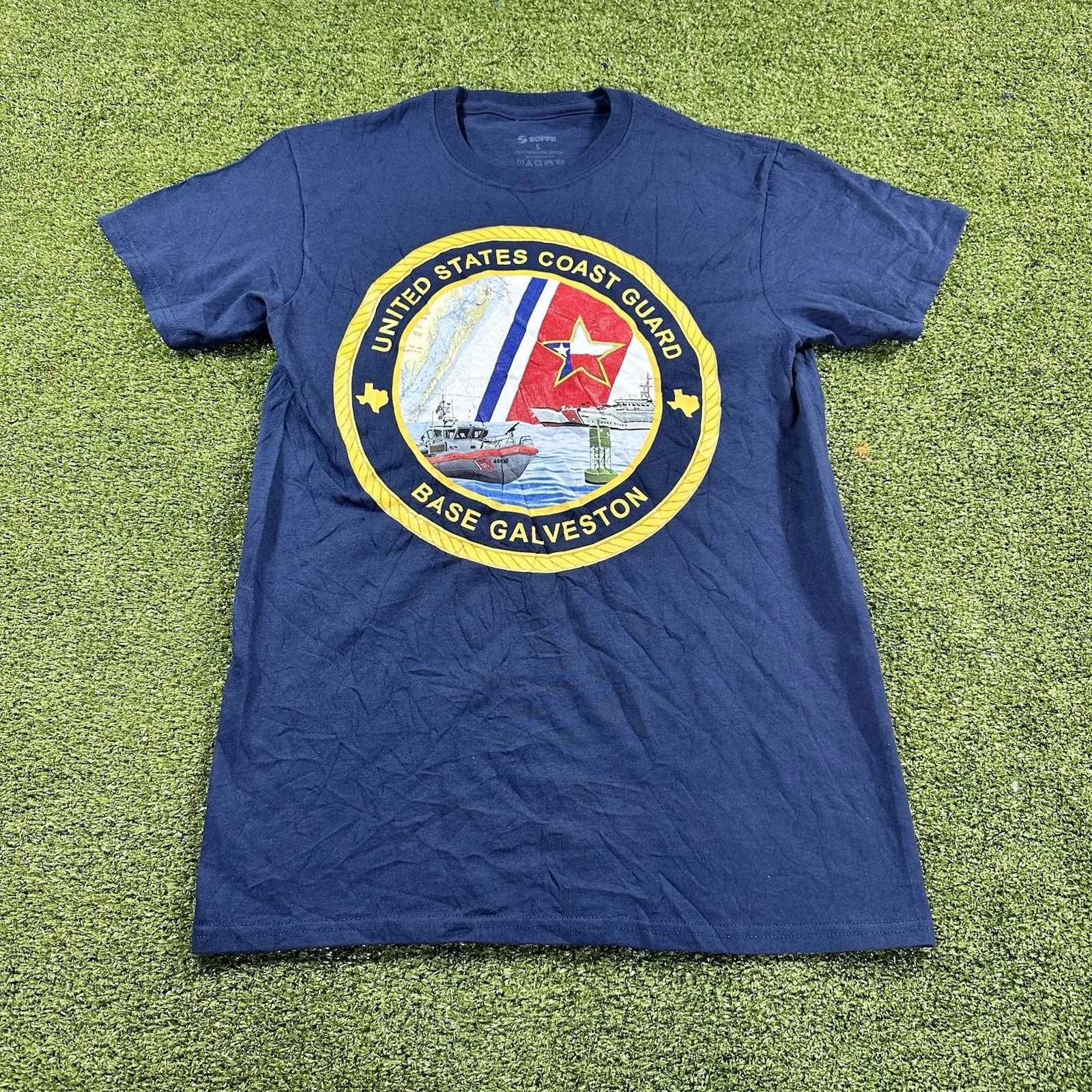 COAST GUARD STATION GALVESTON SHIRT Size S NWOT SOFFE - product detail image 1