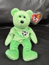 Julie Foudy Signed Kicks the Bear Beanie Baby Soccer Autograph FIFA Women’s Cup