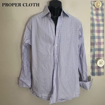 Proper Cloth French Cuff Shirt 15.5 / 33 Gently worn 100% cotton