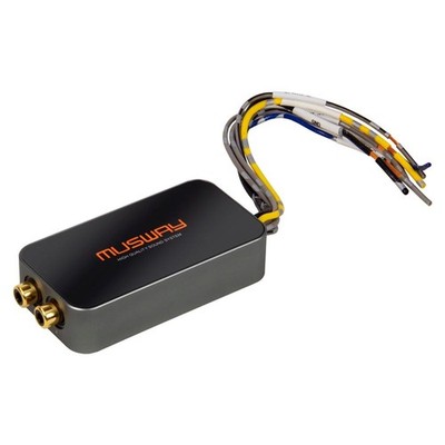 MUSWAY HL2 2-Kanal Aktiv Hi-Lo Konverter High Low Adapter OEM Radio auf Cinch