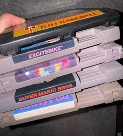 NES nintendo game lot, Mario, Excitebike, Dr. Mario, Tetris 2, RBI Baseball