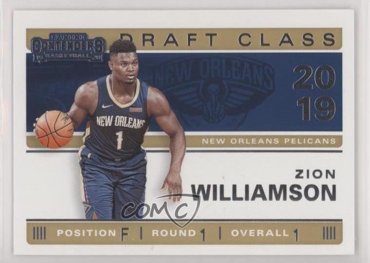 2019-20 Panini Contenders Draft Class Zion Williamson #1 Rookie RC 7iu