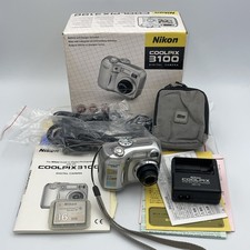SEE VIDEO Nikon COOLPIX 3100 3.2MP Digital Camera w/ Box Charger Memory Card