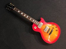 N.061026 Epiphone LPSTD Cherry Flame Maple Top Japan Vintage Ottime Condizioni