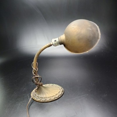 Aladdin No. 54 Gooseneck Lamp Cast Iron Shell Base Vintage Art