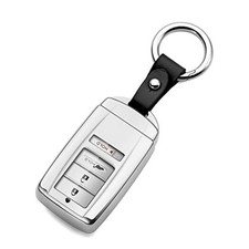 Compatible Acura Key Fob Cover, TPU Protector, for key fob Model A Silver