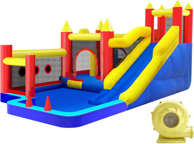 Bounce House,Inflatable Bouncer with Air Blower for Kids 3-10,Outdoor and Indoor