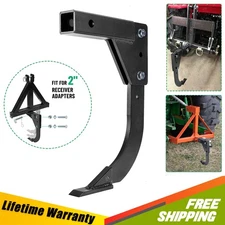 Racewill Hitch Lawn Mounted Ripper for ATV/UTV Tractor W/ 2 inch Receivers Black