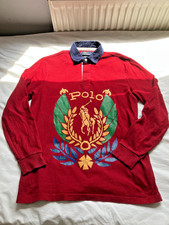 Polo Ralph Luaren Uni Crest Classic Rugby Shirt - Size M Classic Fit