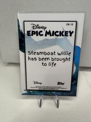2026 Topps Chrome Disney Epic Mickey Steamboat Willie #EM-10