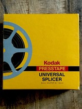 Kodak PRESSTAPE Universal Splicer with Original Box Vintage w/20 tapes