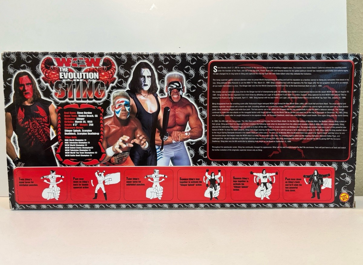 スポーツ WCW THE EVOLUTION OF STING ToyBiz WCW The Evolution of Sting Wrestling Action Figures