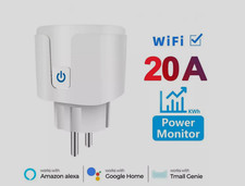 20A TUYA WiFi Smart Life Socket Plug Steckdosen Buchsen Alexa google