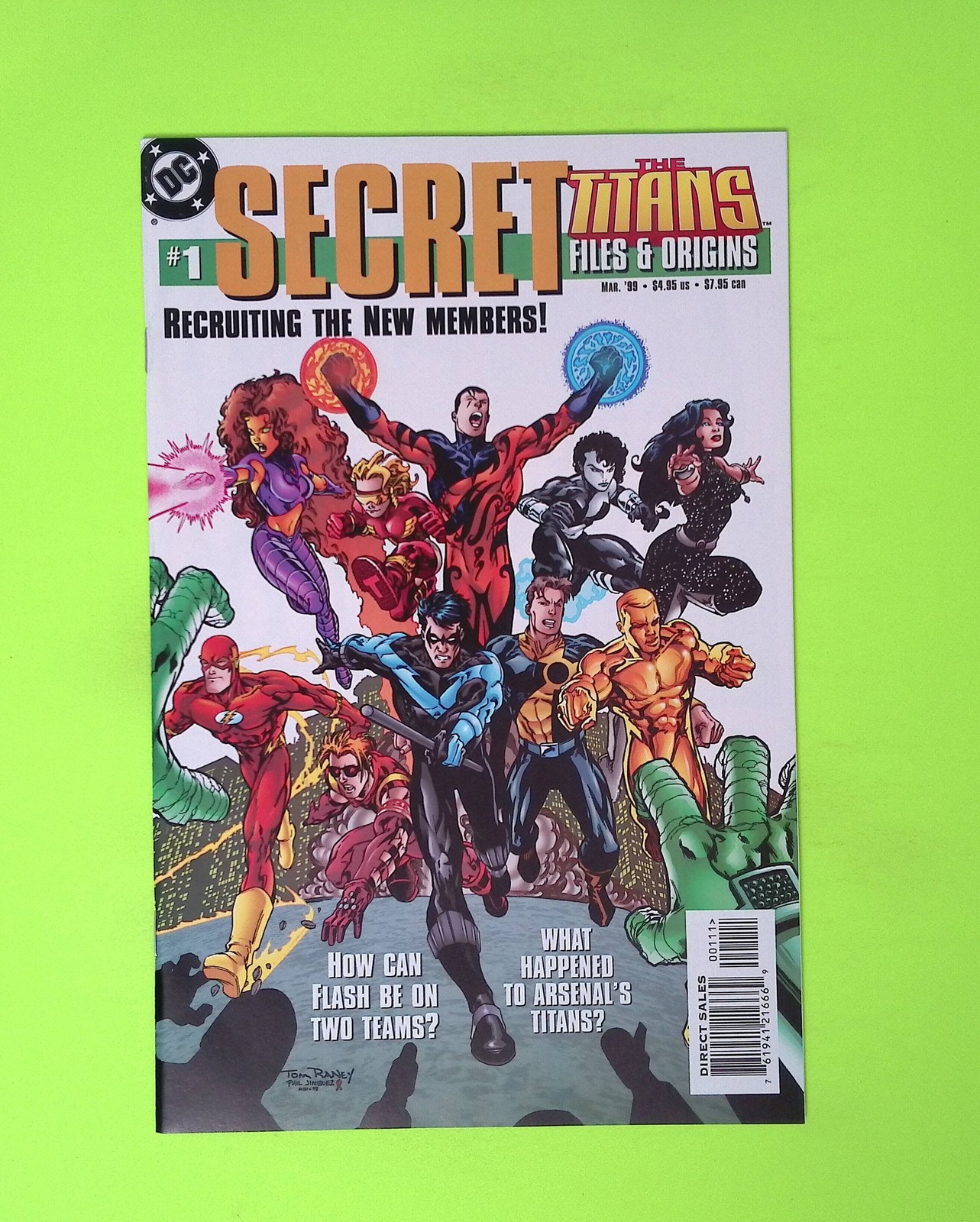 Titans Secret Files #1 1999 DC Comics High Grade Comic Book Q71-212