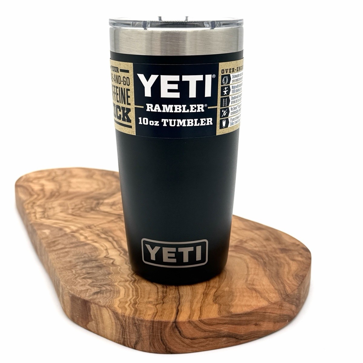 YETI Rambler 10 oz Tumbler Black Color Discontinued Retired Design
