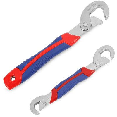 WORKPRO 2-teiliges Multifunktions Universal Quick Adjustable Wrench Spanner Set