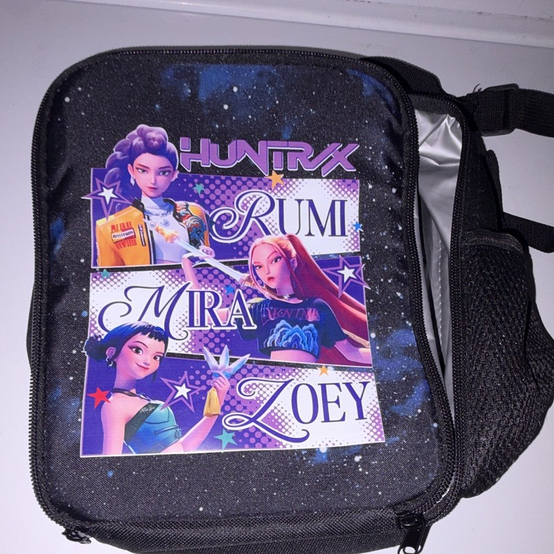 Huntr/x Rum Mira Zoey Insulated Lunch Bag Zipper Adjustable Strap Stars