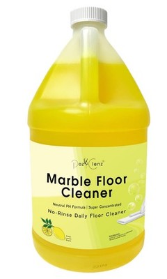 Poz Clenz Marble & Stone Floor Cleaner | 128 Fl Oz (Pack of 1), Yellow 