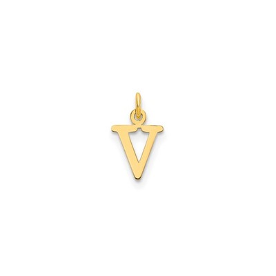 14K Gelbgold Alchemie Erde Symbol Anhänger Dreieck Natur Element Unisex