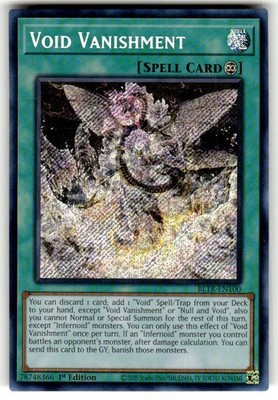 Void Vanishment BLTR-EN100 Secret Rare 1st Edition NM