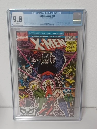 X-MEN ANNUAL #14 (Marvel, 1990) CGC Graded 9.8 ~ GAMBIT ~ White Pages