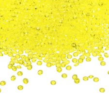 10000 Pcs Acrylic Wedding Table Diamonds 4.5mm Crystals Gems Light Yellow