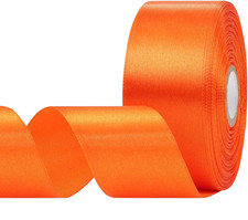 Orange Satin Ribbon 1-1/2 Inch 30 Yards, 1 1/2 x 30