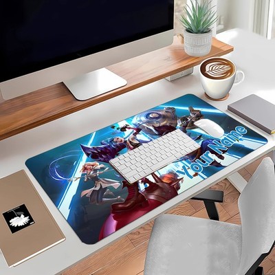 40*90cmCustomizable Hero Game Themed Mouse Pad - Non-Slip Rubber Desk Mat with V