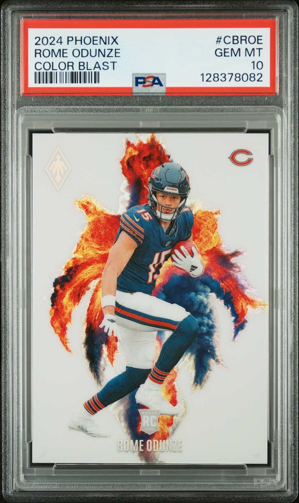 2024 PANINI PHOENIX COLOR BLAST #CBROE ROME ODUNZE PSA 10