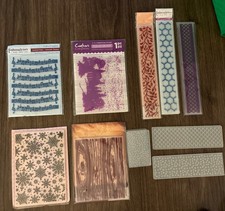 Embossalicious Crafters Companion Embossing Folder Boarder Stencil Lot Of 10