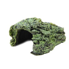 Mumusuki Hiding Cave, Ceramic Resin Basking Platform with Ramp, Aquarium Deco...
