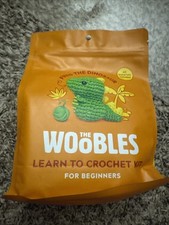 NEW/SEALED-THE WOOBLES LEARN TO CROCHET KIT FOR BEGINNERS-FRED THE DINOSAUR
