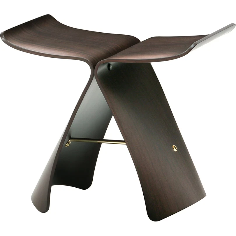 Tendo S-0521 RW-ST Chair Butterfly Stool Rosewood Sori Yanagi design Brown - Image 2 of 4