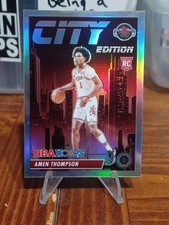 2023-24 Premium Stock Basketball Amen Thompson City Edition Silver Rookie