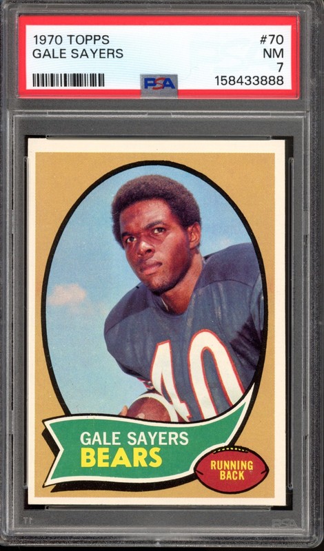 1970 Topps #70 Gale Sayers PSA 7 Vintage HOF Football Card (3888)