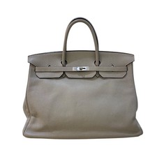 HERMES Birkin 40 Togo Handbag Silver Hardware 1999 Turn Lock #OK564