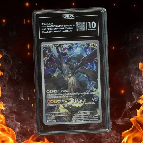 Pokemon Mega Evolution N'S ZEKROM Black Star Promo TAG 10 #031
