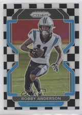 2021 Panini Prizm Black & White Checker Prizm Robby Anderson #312 9bp