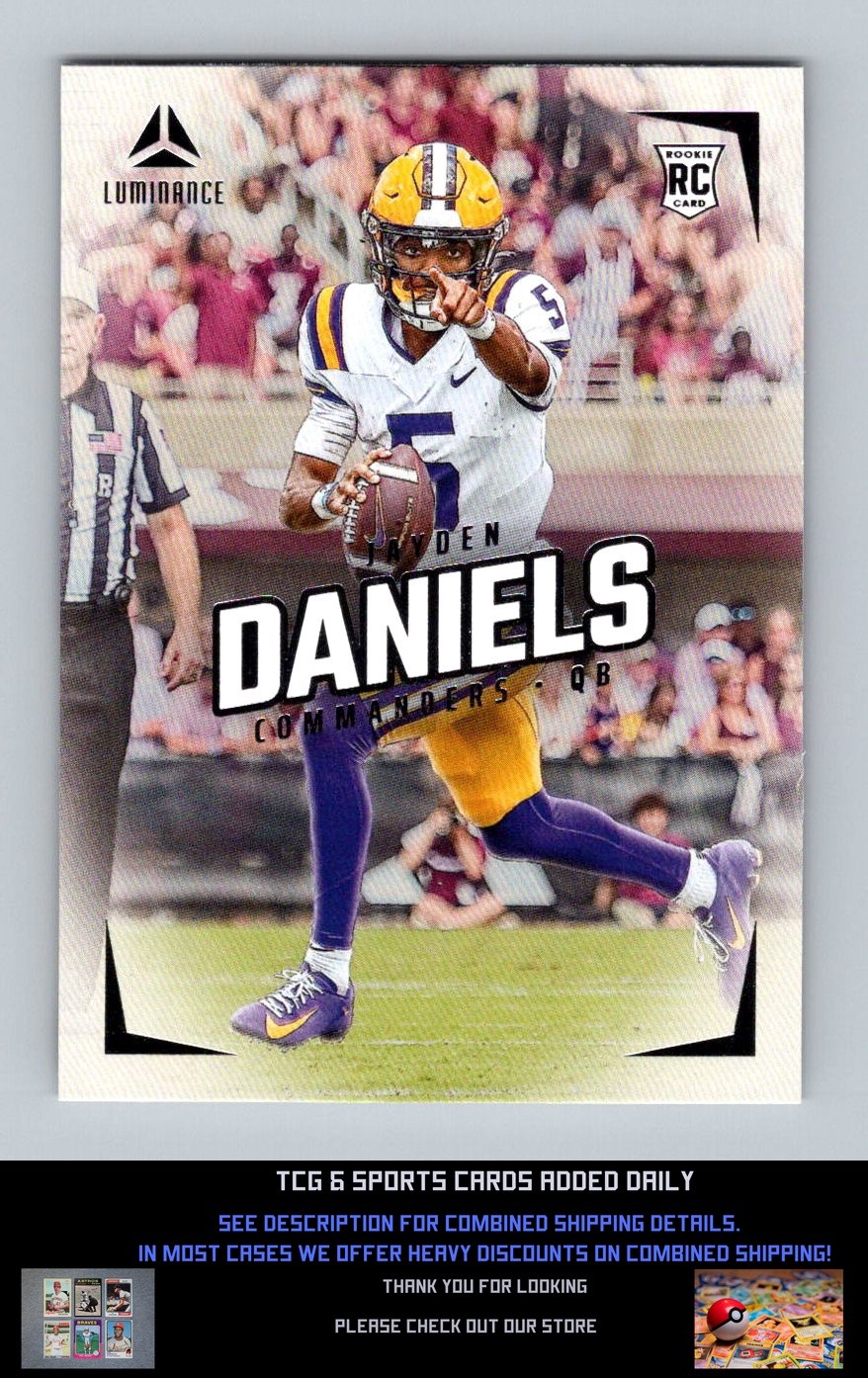 2024 Panini Luminance #102 Jayden Daniels RC Washington Commanders Football