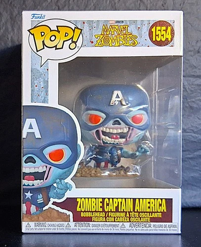 Zombie Captain America #1554 Funko Pop Marvel Zombies
