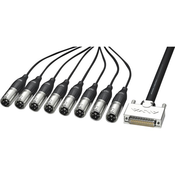 ALVA AO25-8XPro10 Multicore Kabel 8x XLR 3 male, schwarz 10m | Neu