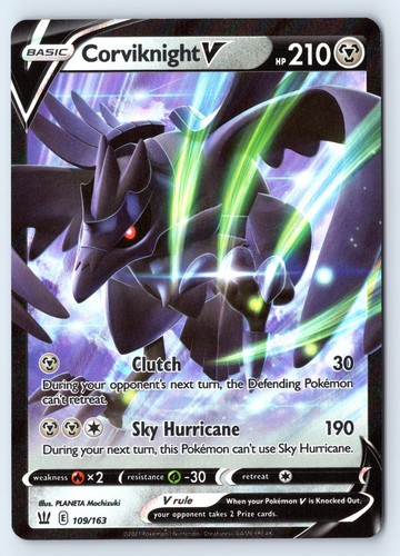 Corviknight V 109/163 Battle Styles Holo Pokemon NM