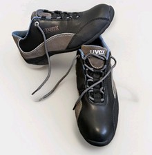 UVEX MOTORSPORTS SAFETY SHOES TRAINERS NAPPA LEATHER STEEL TOECAP UK 7 EU 41 NEW