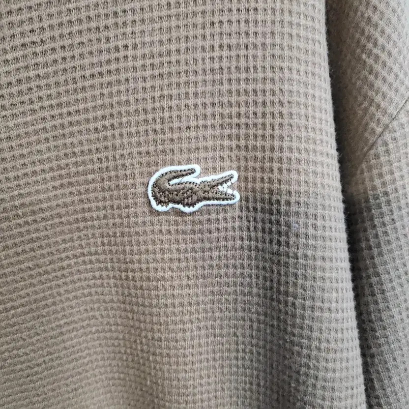 Lacoste Waffle Long Sleeve T-Shirt - Brown, Size L thumbnail 4