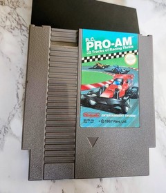 1987 Nintendo NES R.C. PRO-AM Video Game w/Sleeve - 32 Tracks - Tested & Working