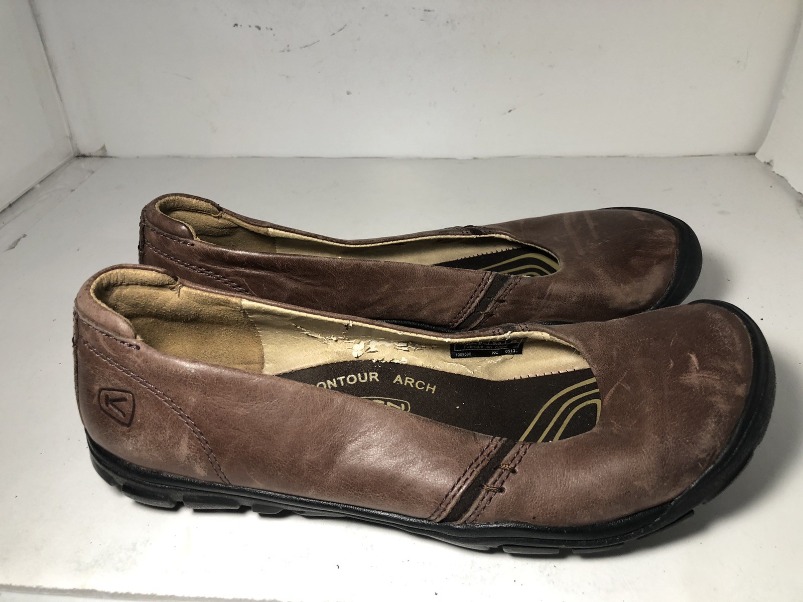 Scarpe da ballo Keen da donna in pelle marrone sterling City Mary Jane taglia 8